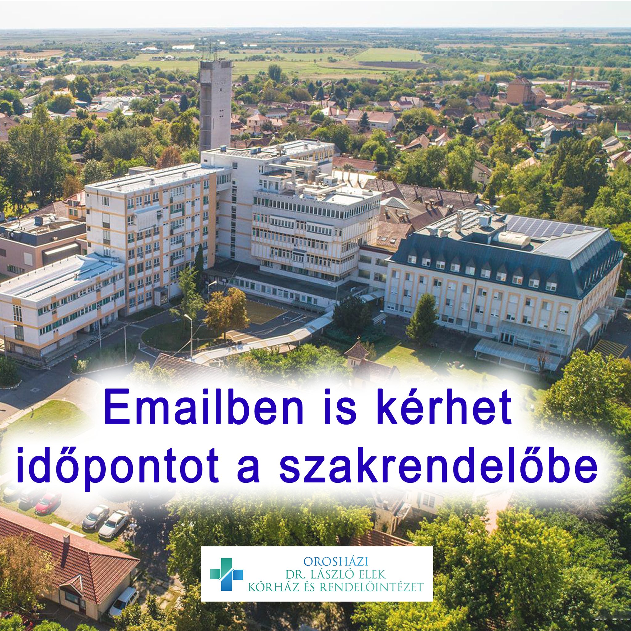Emailben is kérhet időpontot az orosházi kórház szakrendeléseire